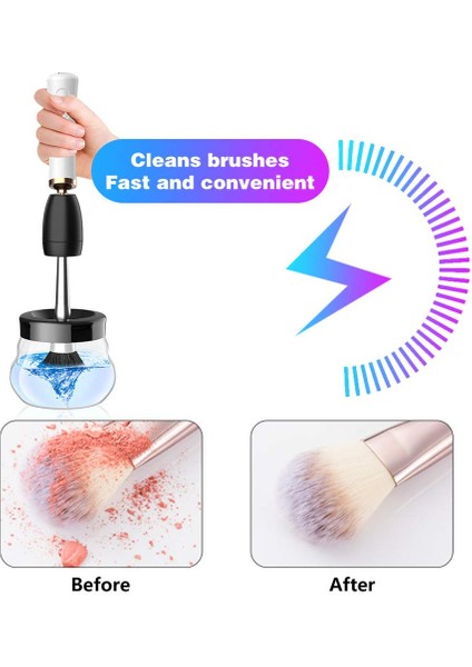 Fırçalar Makyaj Fırçası Temizleyici ve Kurutucu En Iyisi, Elektrikli Makyaj Fırçası Sıkma Makinesi ve Yıkayıcı 30 Saniyede Kurutma (Yurt Dışından) fırsatları