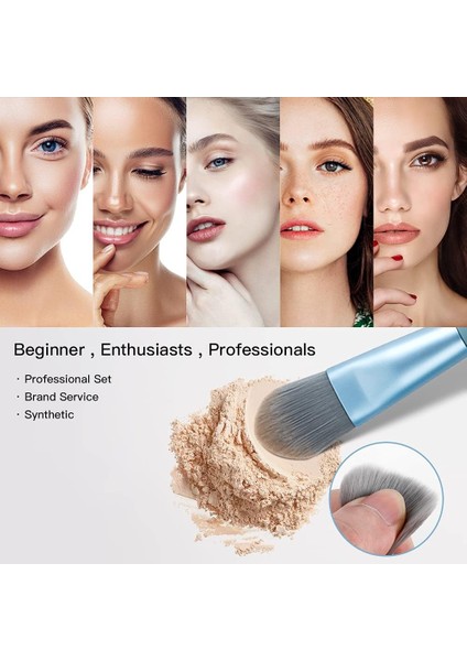 Wechip 8 Parça Mini Premium Makyaj Fırça Seti (Yurt Dışından) modelleri