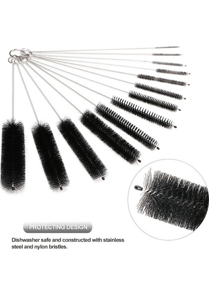 Fırçalar Tüp Temizleme Fırçası 13 Adet Kit, Cam Şişe Için Tüp Temizleme Fırçası Bebek Biberon Su Isıtıcısı Klavye, Hortum Temizleme Fırçaları (Yurt Dışından) modelleri