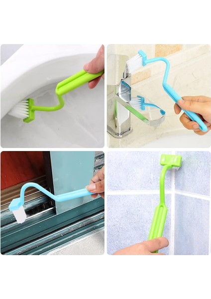 Fırçalar Tuvalet Köşeleri Için Kıvrımlı Plastik Tuvalet Fırçası (3 Parça) (Yurt Dışından) fırsatları