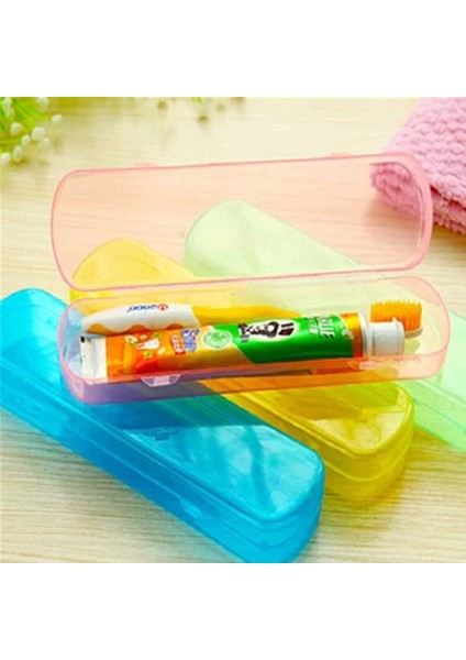 Fırçalar 2 Adet Taşınabilir Işık Diş Fırçası Kutusu Seyahat Ev Için Solunabilir Diş Macunu Plastik Saklama Kutusu Organizatör Turuncu ve Mavi (Yurt Dışından) fırsatları