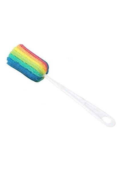 Fırçalar 10 Parça Uzun Saplı Sünger Şişe Fırçası Şişeler Için Yumuşak Sünger Şişe Temizleme Fırçası, Bardak Bardak Biberonlar (Gökkuşağı Renkleri) (Yurt Dışından)