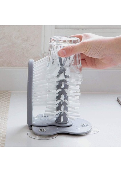 Fırçalar Su Şişesi Temizleme Fırçası Emme Tabanlı Cam Bardak Yıkama Fırçası (Yurt Dışından) fırsatları