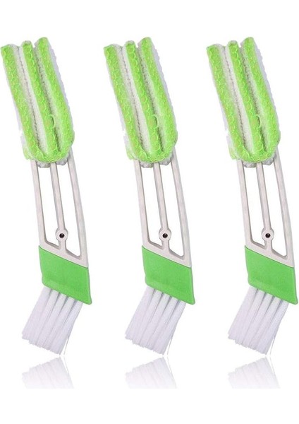 Fırçalar Araba Fırçası ve Bez 3 Adet Silgi Temizleyici Hava Fanı Klima Toz Aracı Klavyeler Çift Kafa (Yurt Dışından)