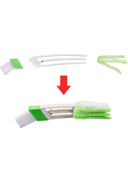 Fırçalar Araba Fırçası ve Bez 3 Adet Silgi Temizleyici Hava Fanı Klima Toz Aracı Klavyeler Çift Kafa (Yurt Dışından) modelleri