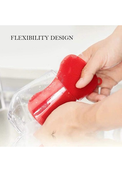 Fırçalar Silikon Sünger, Gıda Sınıfı Silikon Ovma Fırçası, Çok Amaçlı Mutfak Ovma Fırçası, Silikon Sünger - 3 Adet. (Yurt Dışından) indirimleri