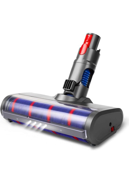 Fırçalar Soft Temizleme Fırçası LED Işıklı Temizleyici Kafa Aparatı Dyson V11 V10 V8 V7 ile Uyumlu Parke Zeminler Için Akülü El Süpürgesi (Yurt Dışından)