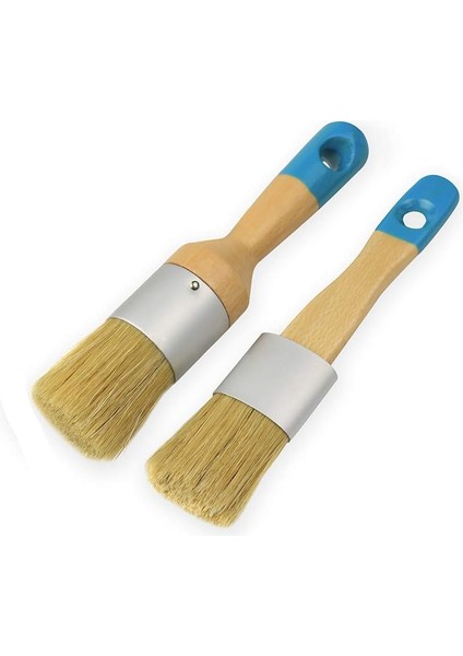 Mobilya Için QOO100 Fırçalar Tebeşir ve Balmumu Boya Fırçası Seti, Dıy Boyama ve Ağda Aracı, Süt Boyası, Şablonlar, Doğal Kıllar, Küçük Boy (Yurt Dışından)