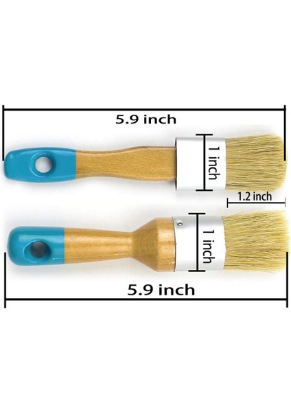 Mobilya Için QOO100 Fırçalar Tebeşir ve Balmumu Boya Fırçası Seti, Dıy Boyama ve Ağda Aracı, Süt Boyası, Şablonlar, Doğal Kıllar, Küçük Boy (Yurt Dışından) modelleri