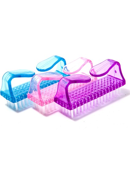 Fırçalar Saplı Tırnak Fırçası, El Tırnak Fırçası Temizleme Ovma Seti Ayak Parmakları ve Tırnaklar Erkek Kadın Pedikür Seti (3'lü Paket) (Yurt Dışından)