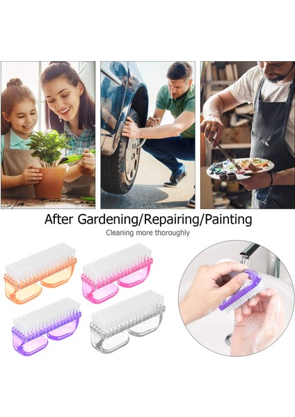 Fırçalar Saplı Tırnak Fırçası, El Tırnak Fırçası Temizleme Ovma Seti Ayak Parmakları ve Tırnaklar Erkek Kadın Pedikür Seti (3'lü Paket) (Yurt Dışından) modelleri