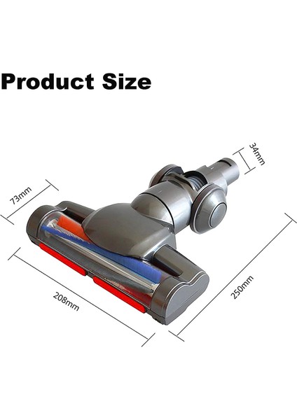 Parke Fayansları Için Dyson V6 DC35 Yumuşak Rulo ile Uyumlu QOO100 Fırçalar Motorlu Döner Fırça (Yurt Dışından) modelleri