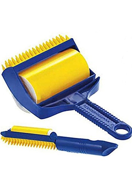 Fırçalar Omnipotent Çok Yönlü Yapışkan Temizleyici, Seçici Evcil Hayvan Saç Kırıntıları Tüysüz Yeniden Kullanılabilir Yıkanabilir Rulo Fırça (Orta, Sarı) (Yurt Dışından)