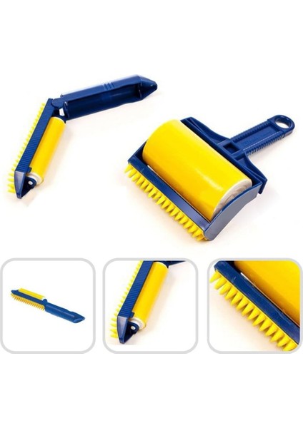 Fırçalar Omnipotent Çok Yönlü Yapışkan Temizleyici, Seçici Evcil Hayvan Saç Kırıntıları Tüysüz Yeniden Kullanılabilir Yıkanabilir Rulo Fırça (Orta, Sarı) (Yurt Dışından) fiyatları