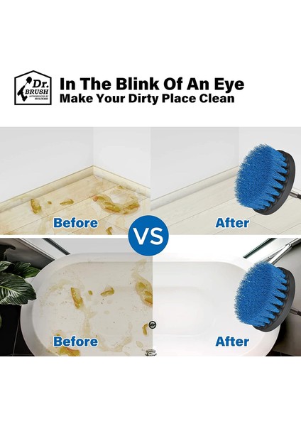 Fırçalar Temizleme Fırçası, 5 Parça Matkap Fırçası Temizleme, Tornavida Fırçası, Fayanslar Için Güçlü Matkap Fırçası, Mutfak, Zemin, Araba, Küvet, Mavi (Yurt Dışından) modelleri