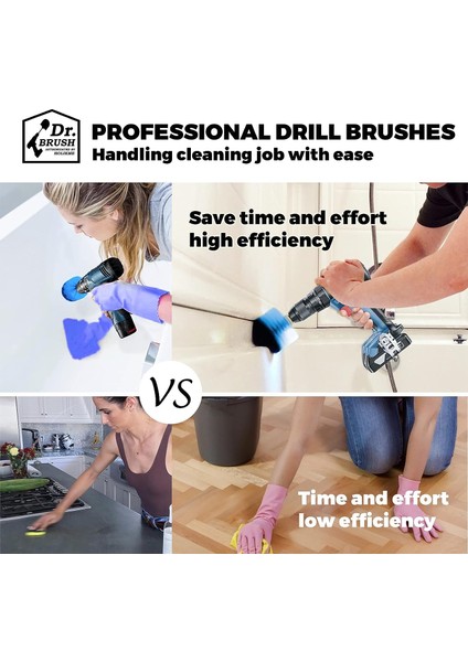 Fırçalar Temizleme Fırçası, 5 Parça Matkap Fırçası Temizleme, Tornavida Fırçası, Fayanslar Için Güçlü Matkap Fırçası, Mutfak, Zemin, Araba, Küvet, Mavi (Yurt Dışından) fırsatları