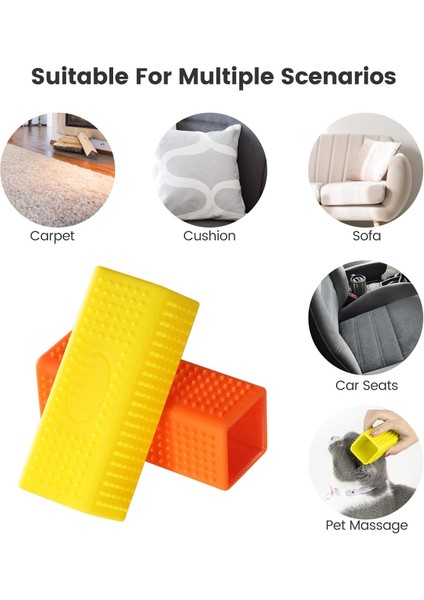 Fırçalar 2-Pack Pet Köpek Kedi Saç Çıkarıcı Arabalar Için Mobilya Halı Kanepe Içi Boş Kauçuk Temizleyici Fırça (Yurt Dışından) fırsatları