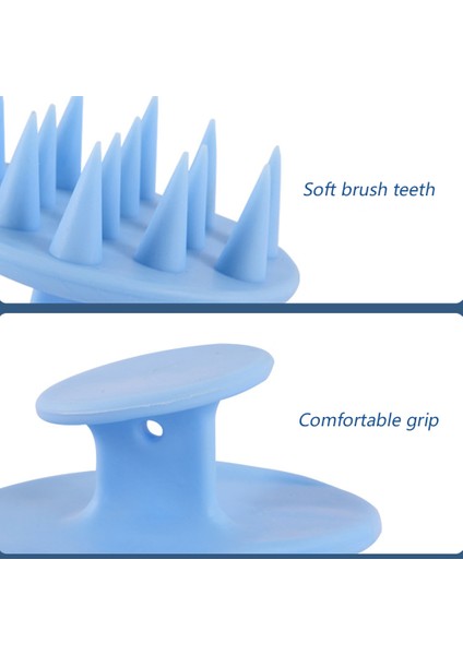 Fırçalar Masaj Silikon Şampuan Kafa Derisi Temizleme Kuaförlük Şampuan Tarağı (Yurt Dışından) fırsatları