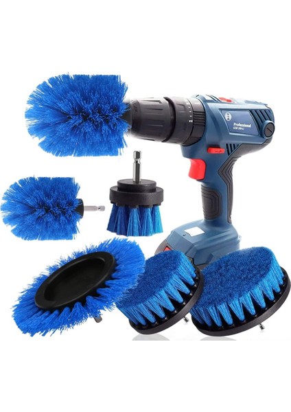 Fırçalar Brush Ataşman Matkap Seti, 5 Parçalı Matkap Fırça Seti, Ataşman Temizleme Fırçası, Jant Fırçası, Ovalayıcı (Yurt Dışından)