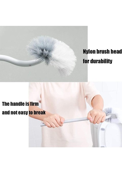 Fırçalar 4 Adet Kavisli Tuvalet Fırçaları Çift Taraflı Temizleme Tuvalet Fırçası Daha Uzun Saplı Tuvalet Fırçaları Dekontaminasyon Temizleme Alt Tuvalet Fırçası (Yurt Dışından) modelleri