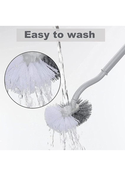 Fırçalar 4 Adet Kavisli Tuvalet Fırçaları Çift Taraflı Temizleme Tuvalet Fırçası Daha Uzun Saplı Tuvalet Fırçaları Dekontaminasyon Temizleme Alt Tuvalet Fırçası (Yurt Dışından) fırsatları