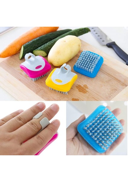 Fırçalar 3 Parça Meyve Sebze Fırçası, 3 Adet Sebze Fırçaları Meyve Scrubber Esnek Kıllar Scrubber Temizleme Aracı Havuç Meyveler Için Mutfak Fırçası Ev Mutfak (Yurt Dışından) modelleri