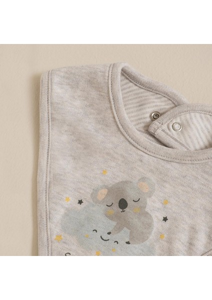 Koala Yenidoğan Önlük Gri Melanj modelleri