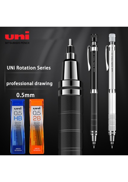 Gösterildiği Gibi Uni Mekanik Kalem Seti M5-1017 Kuru Toga Rulet Modeli Otomatik Kurşun Spin 0.5mm Ofis Okul Malzemeleri Japon Kırtasiye (Yurt Dışından) fiyatları