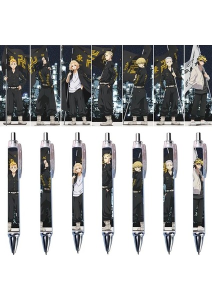 H 0.5mm Kalem Tokyo Revengers Sano Manjirou Tachibana Hinata Kawata Souta Tükenmez Kalemler Mavi Dolum Tükenmez Kalem Ofis Okul Yazma Kırtasiye (Yurt Dışından) fırsatları