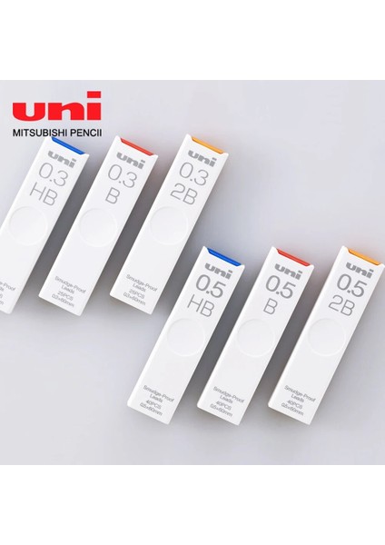0.9mm Hb Japonya Unı Ul-S Otomatik Kalem Kurşun Çekirdek Leke Tutmaz Kalın Siyah Çiçeklenmez Kirlenme Önleyici Dolum Otomatik Kurşun Çekirdek 0.5/0.3. (Yurt Dışından)