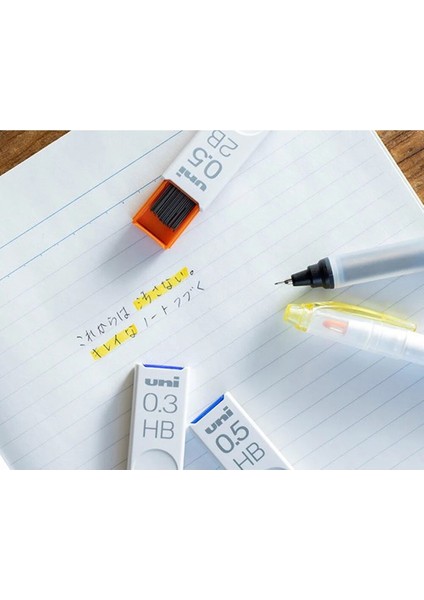 0.9mm Hb Japonya Unı Ul-S Otomatik Kalem Kurşun Çekirdek Leke Tutmaz Kalın Siyah Çiçeklenmez Kirlenme Önleyici Dolum Otomatik Kurşun Çekirdek 0.5/0.3. (Yurt Dışından)