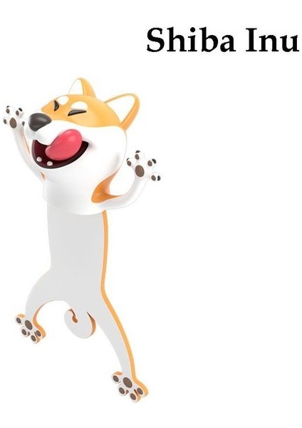 --Shiba Inu 3D Stereo Imleri Komik Panda Shiba Inu Karikatür Hayvan Tarzı Pvc Kitap Işaretleyiciler Kırtasiye Çocuklar Için Öğrenci Hediye Imleri (Yurt Dışından)