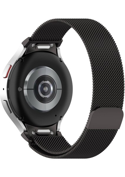 Samsung Galaxy Watch 6 Classic 43MM Metal Kordon (2 Krd-01) Tel Örgü Işlemeli Mıknatıslı Akıllı Saat Metal Kordon
