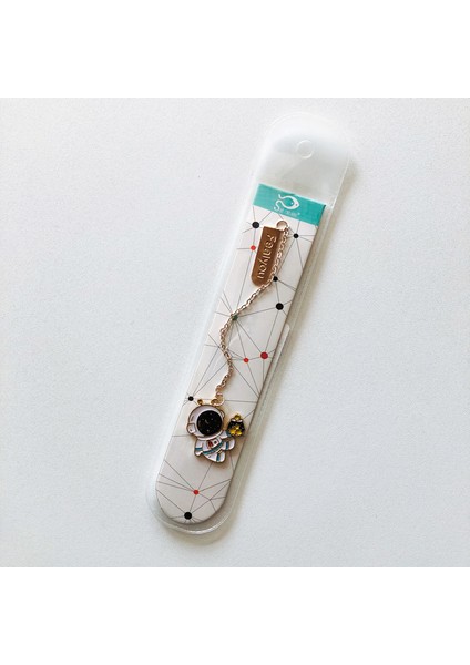 B 1pc Astronot Kolye Zinciri Bookmark Öğrenci Taşınabilir Okuma Kitabı Tutucu (Yurt Dışından) fırsatları