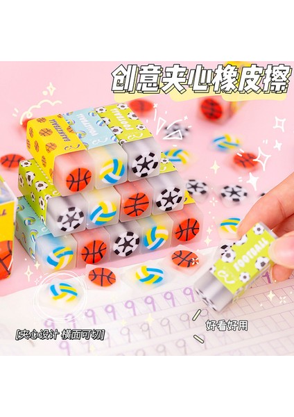 Futbol Serisi-1 Adet Tatlı Çilek Tavşan Yumuşak Kauçuk Silgi Kawaii Okul Ofis Malzemeleri Öğrenciler Için Serin Ödüller Kırtasiye Kore (Yurt Dışından)