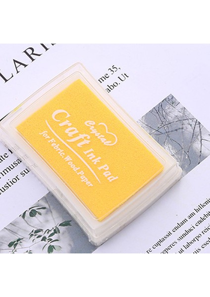 Sarı Renkli Karalama Defteri Degrade Mürekkep Pedleri El Yapımı Damga Inkpad Scrapbooking Kart Yapımı Için Öğrenci Kırtasiye Dıy Zanaat Araçları (Yurt Dışından)