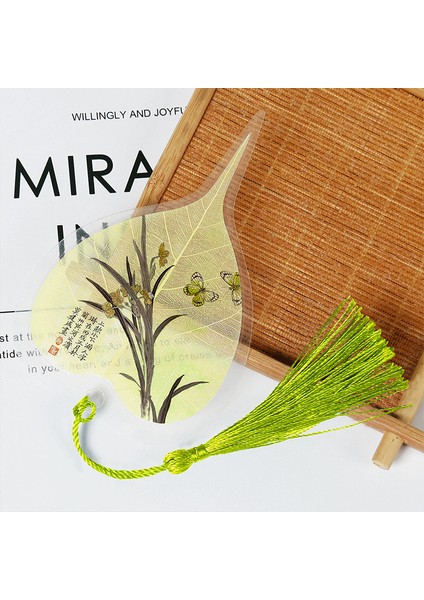 Stil 7 Çin Tarzı Yaprak Damar Yer Imleri Renkli Kalp Şeklinde Çiçek ve Kuş Yer Imleri Ofis ve Okul Öğrenci Hediyeleri Kırtasiye (Yurt Dışından) indirimleri