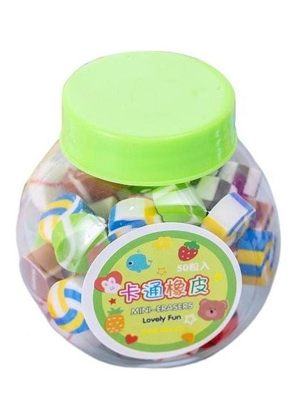 F Öğrenci Sevimli Silgi 50 Adet Kawaii Güzel Meyve Hayvan Tarzı Kalem Silgi Kırtasiye Renk Okul Ofis Silme Malzemeleri Çocuklar Gif (Yurt Dışından)