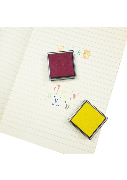 Glod 3.8 cm 1 Adet/grup Yeni Varış Renkli Mürekkep Pedi Hediye Inkpad Dıy Damgalama Çalışması Parmak Izi Inkpad Muhasebe Malzemeleri (Yurt Dışından)