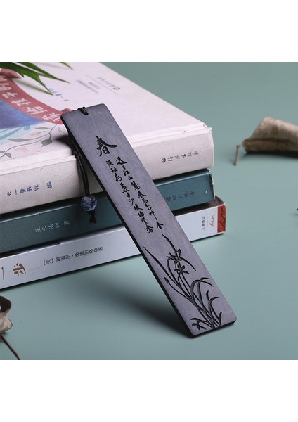 Bahar Retro Ahşap Oyma Dört Mevsim Imleri Çin Tarzı Abanoz Kitap Klipsi Öğrenci Narin Okuma Aracı Okul Kırtasiye Kaynağı (Yurt Dışından)