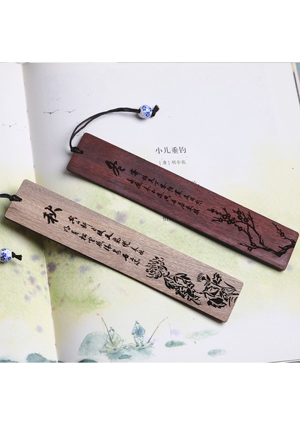 Bahar Retro Ahşap Oyma Dört Mevsim Imleri Çin Tarzı Abanoz Kitap Klipsi Öğrenci Narin Okuma Aracı Okul Kırtasiye Kaynağı (Yurt Dışından) fırsatları