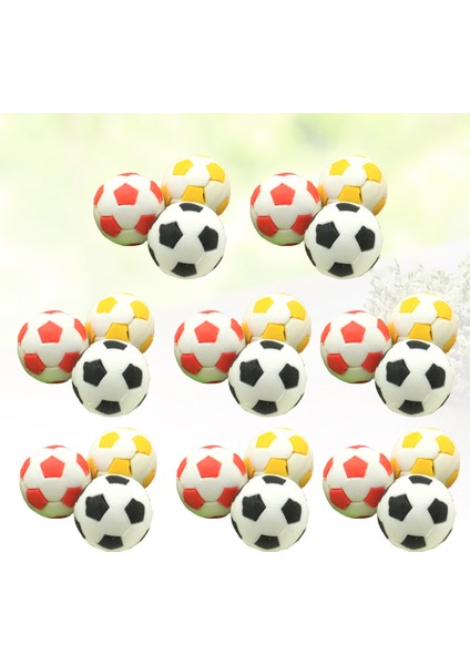 Resim 1 2.3x2.3 cm Futbol Silgi Silgiler Minyatür Futbol Süsler Silgiler 24 Adet Mini Pencilss Erkek Kız Doğum Günü Partisi Mini Kalemler (Yurt Dışından)