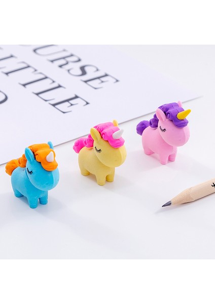 Rastgele 1 Adet 1 Adet Sevimli Kawaii Unicorn Silgi Çocuk Çocuklar Için Silgi Hediye Yenilik Yaratıcı Kalem Kauçuk Öğrenci Okul Ofis Malzemeleri (Yurt Dışından) modelleri