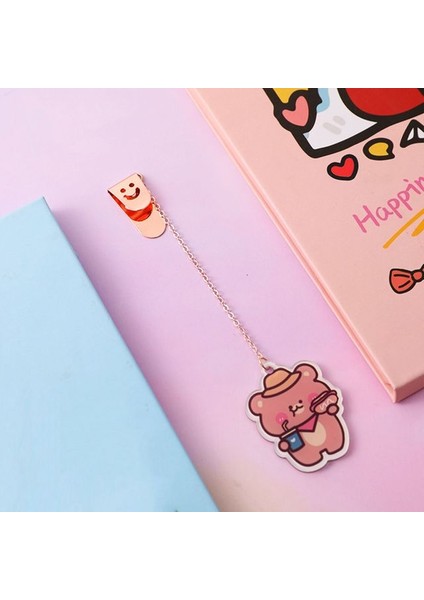 Stil 8 Karikatür Tarzı Metal Imi Akrilik Dekoratif Kolye ile Öğrenciler Için Yaratıcı Hediye Okul Ofis Okuma Kırtasiye Kaynağı (Yurt Dışından)