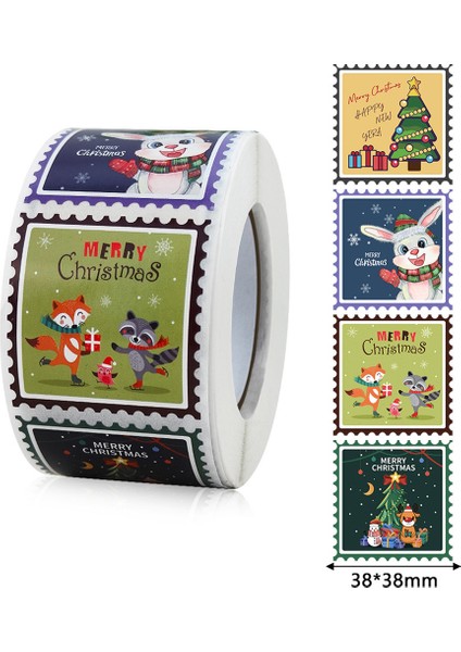 50 Adet 50-300 Adet Merry Christmas Çıkartmalar 3.8cm Kare Yılbaşı Ağacı Tatil Yapışkanlı Etiketler Kartları Için Mevcut Zarflar Mühür Kutusu Çantası (Yurt Dışından) fiyatları