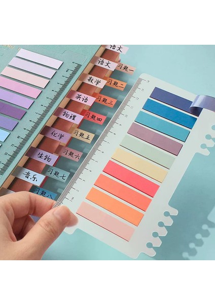 Stil 1 Retro Morandi Işaretleyiciler Kağıt Bloknot Endeksi Not Defteri Yer Işareti Çıkartmalar Renk Yapışkan Notlar Kağıt Okul Malzemeleri Kawaii Kırtasiye (Yurt Dışından)
