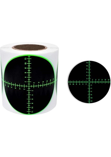 J76 Splatter Hedef Çıkartmaları 200 Adet 3 "boğa Gözü Yapışkanlı Reaktif Hedefler Floresan Sarı Darbeli Çekim Hedefi ile Çekim Için (Yurt Dışından)