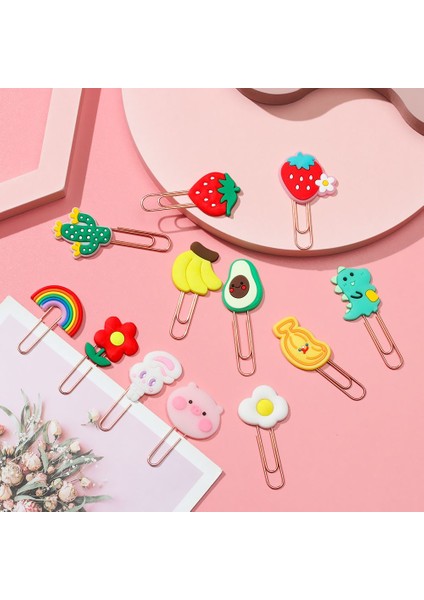 14 Kırtasiye Çiçek Okul Organizatör Ofis Hayvan Imleri Ataşlar Yer Işareti Bağlayıcı Klip Tutucu (Yurt Dışından) fiyatları