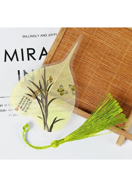 Stil 4 Çin Tarzı Yaprak Damar Yer Imleri Renkli Kalp Şeklinde Çiçek ve Kuş Yer Imleri Ofis ve Okul Öğrenci Hediyeleri Kırtasiye (Yurt Dışından) indirimleri