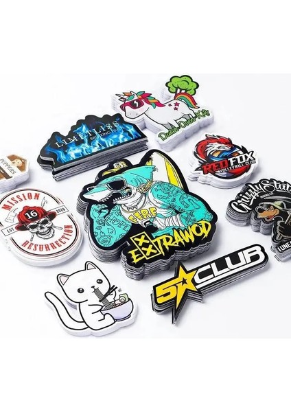 Özel Logo Özel Baskı Uv Geçirmez Su Geçirmez Yapışkanlı Logo Kalıp Kesme Vinil Çıkartmalar Hediyeler Için El Sanatları Karikatür Etiket Dizüstü Bilgisayar Için (Yurt Dışından) fırsatları